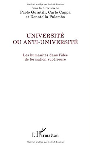 Université ou anti-université: Les Humanités Dans L'idée De Formation Supérieure 